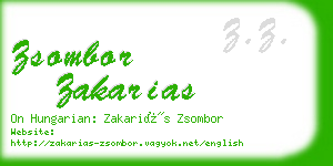 zsombor zakarias business card